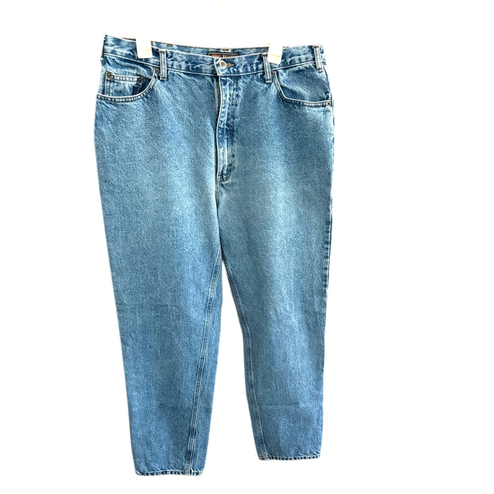 Vintage Route 66 Relaxed Fit Blue Jeans